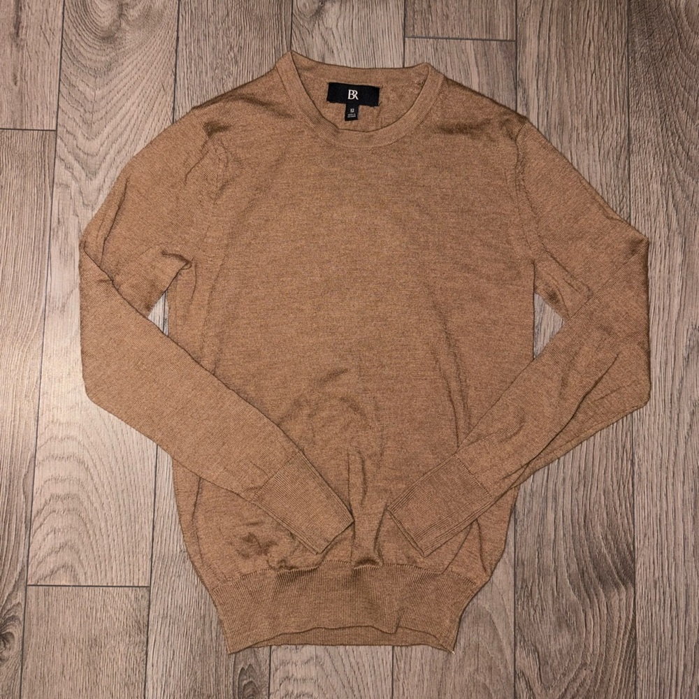 Banana Republic Women's Brown/Tan Crewneck Sweater
